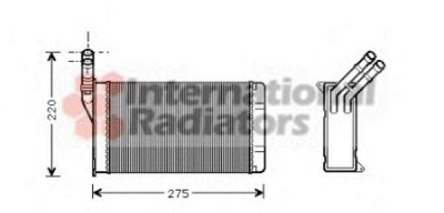 VAN WEZEL 09006082 -  Теплообменник, отопление салона